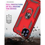 Wholesale iPhone 11 Pro (5.8in) Tech Armor Ring Grip Case with Metal Plate (Red)